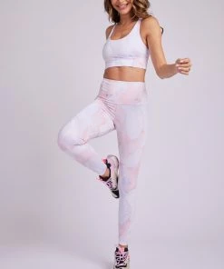 ONZIE Women's New High Rise Legging - Sunset Marble