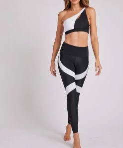 ONZIE Cadence Legging - Black White Combo Women's New