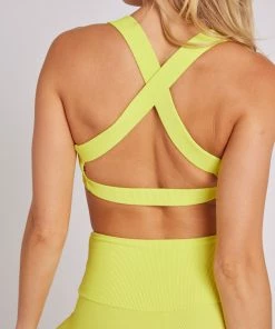 ONZIE Women's New Half Moon Bra - Citrus Rib