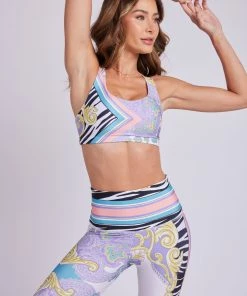 ONZIE Graphic Mudra Bra - Safari Scarf Women's New