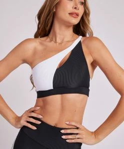 ONZIE Women's New Sutra Bra - Black White Combo