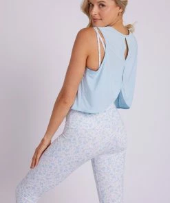 ONZIE Runner Tank - Sky Blue Women's New