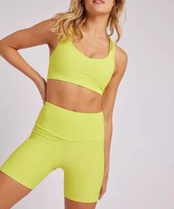 ONZIE Rib Mini Biker Short - Citrus Rib