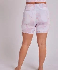 ONZIE Women's New High Rise Mini Biker Short - Sunset Marble 10 ONZIE Women's New High Rise Mini Biker Short - Sunset Marble