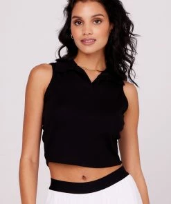 ONZIE Polo Tank - Black Core Rib