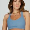 ONZIE Half Moon Bra - Periwinkle Rib