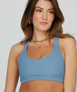 ONZIE Half Moon Bra - Periwinkle Rib