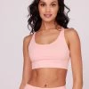 ONZIE Women's New Eco Luxe Bra - Peach Quartz