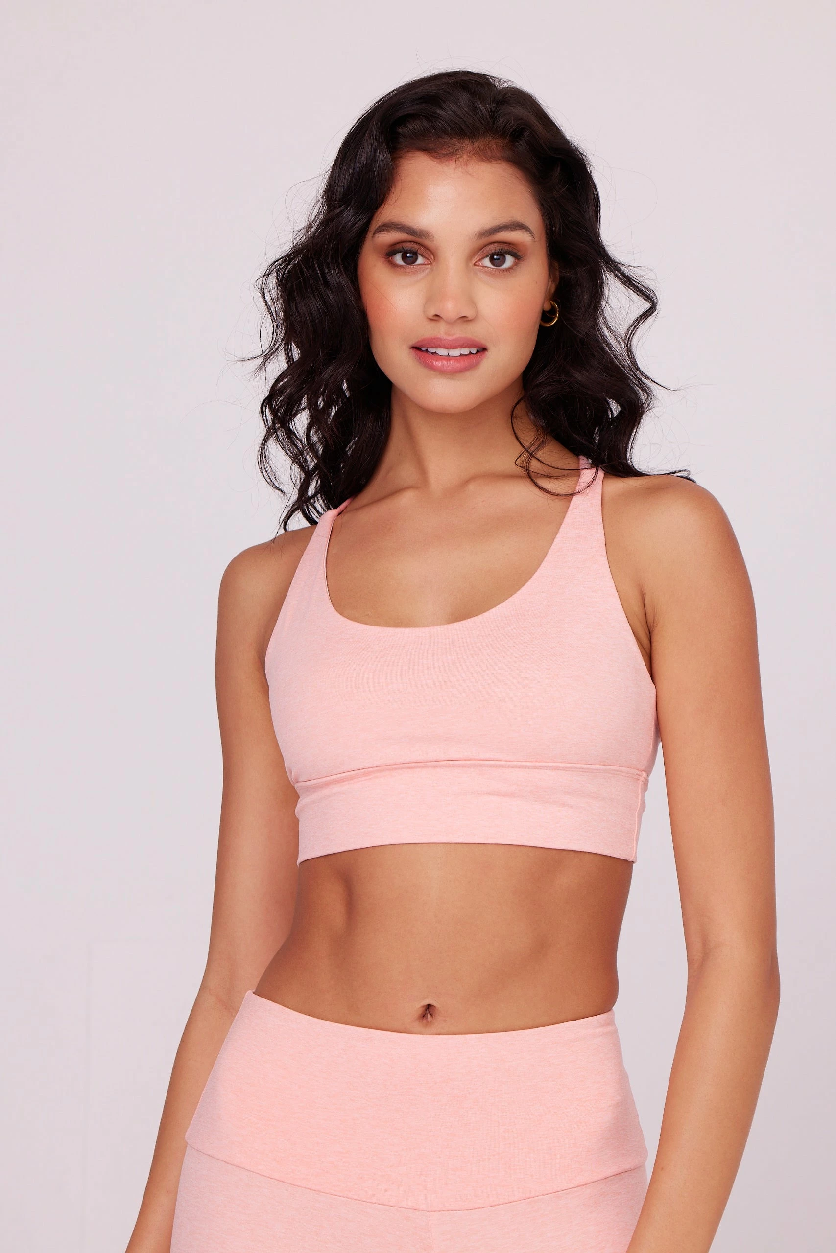 ONZIE Women's New Eco Luxe Bra - Peach Quartz 3 ONZIE Women's New Eco Luxe Bra - Peach Quartz