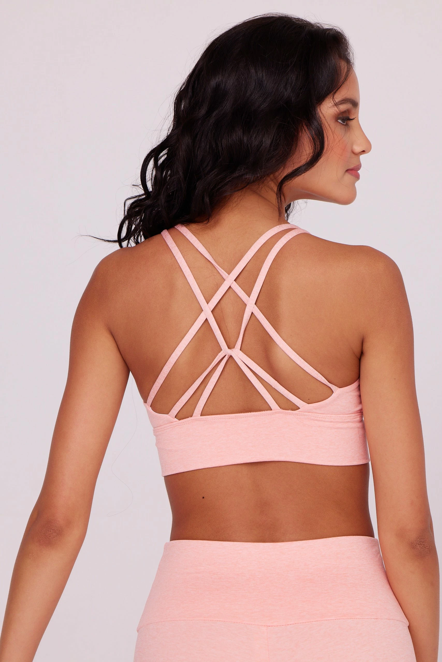 ONZIE Women's New Eco Luxe Bra - Peach Quartz 5 ONZIE Women's New Eco Luxe Bra - Peach Quartz