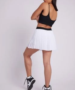 ONZIE Pleated Tennis Skirt - White