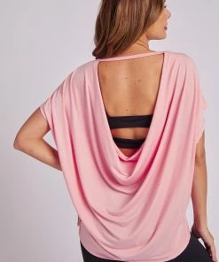 ONZIE Women's New Drop Back Top - Peach Quartz