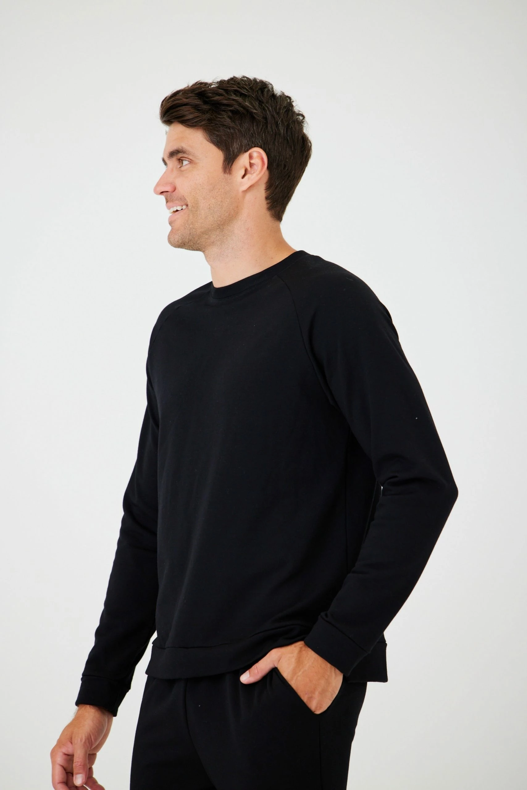 ONZIE Men's Sweatshirt - Black Fleece Men's New 3 ONZIE Men's Sweatshirt - Black Fleece Men's New