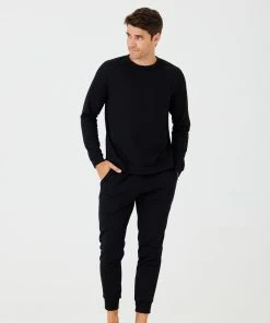 ONZIE Men's Sweatshirt - Black Fleece Men's New 7 ONZIE Men's Sweatshirt - Black Fleece Men's New