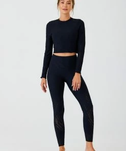 ONZIE Selenite Long Sleeve Crop - Black Selenite 12 ONZIE Selenite Long Sleeve Crop - Black Selenite