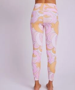 ONZIE High Rise Rib Legging - Summer Groove Women's New