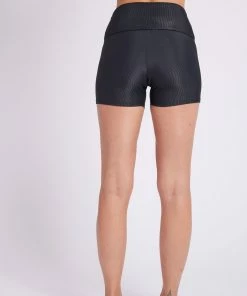 ONZIE Lace Up Short - Black Rib Women's New 10 ONZIE Lace Up Short - Black Rib Women's New