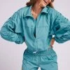 ONZIE Women's New Parachute Jacket - Aquamarine