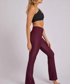 Onzie Rib Studio Flare Leg Pant - Fig Rib 10 Onzie Rib Studio Flare Leg Pant - Fig Rib