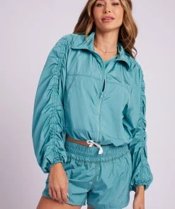 ONZIE Women's New Parachute Jacket - Aquamarine
