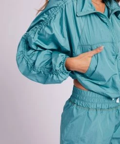 ONZIE Women's New Parachute Jacket - Aquamarine