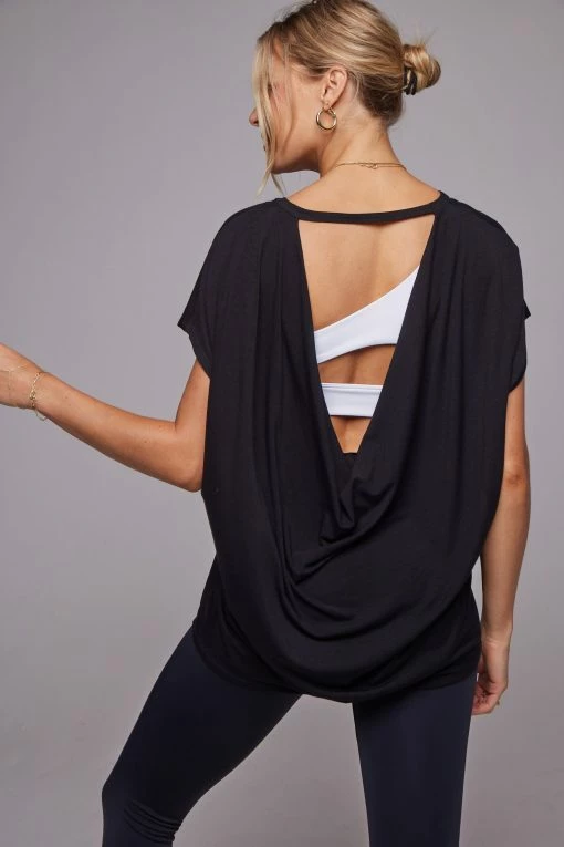 Onzie Tops Drop Back Top - Black