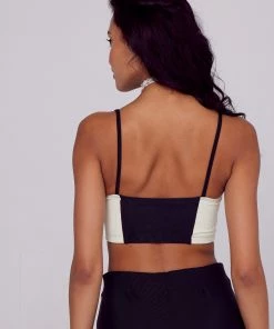 ONZIE Bustier Bra + Mini Bell Set - Black Rib Ivory Rib 20 ONZIE Bustier Bra + Mini Bell Set - Black Rib Ivory Rib