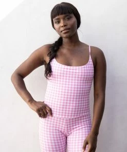 ONZIE One Pieces Biker Babe One Piece - Rosette Gingham 10 ONZIE One Pieces Biker Babe One Piece - Rosette Gingham