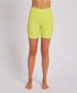 ONZIE Rib Mini Biker Short - Citrus Rib